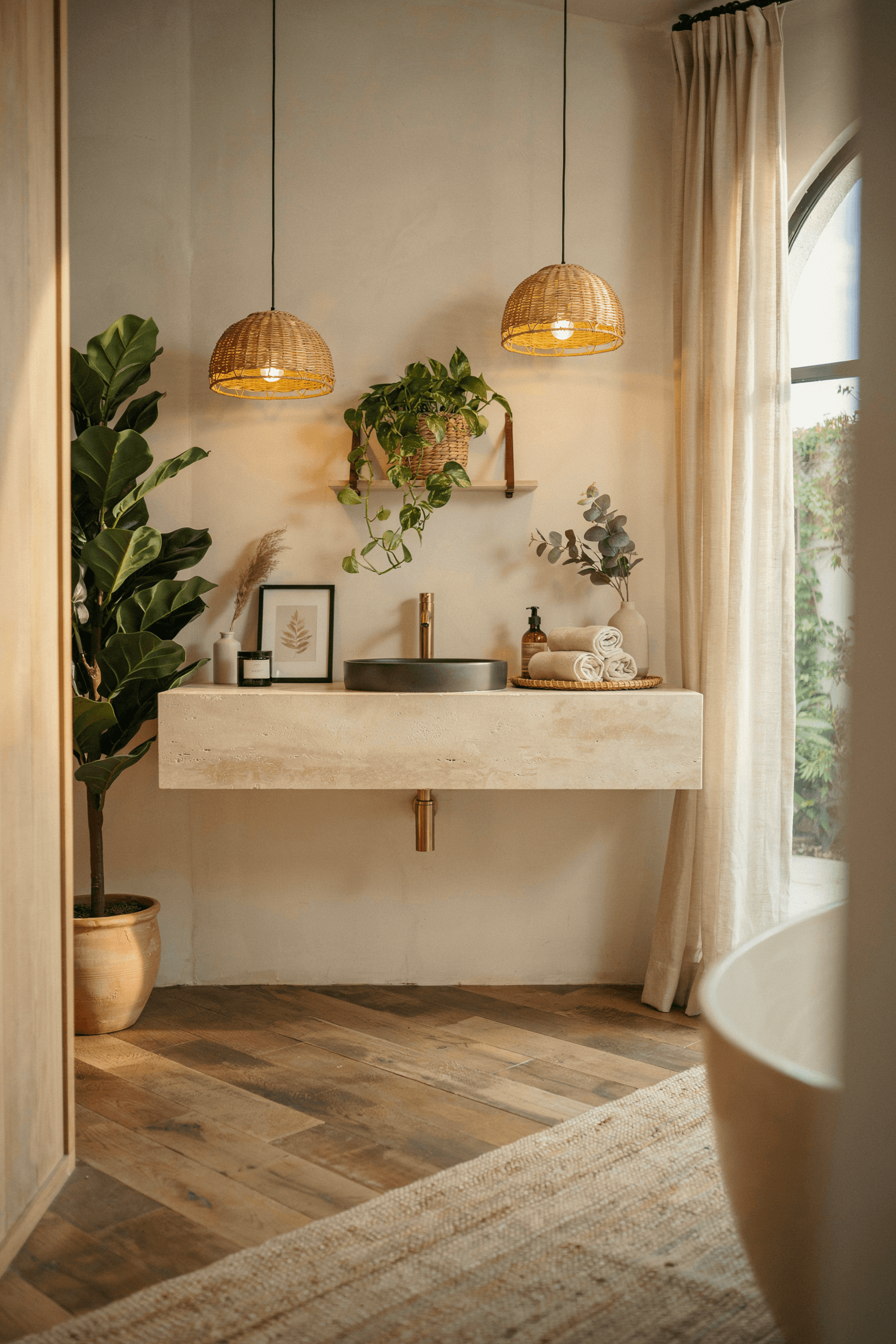 21 Boho Bathroom Decor Ideas for a Relaxed & Stylish Space