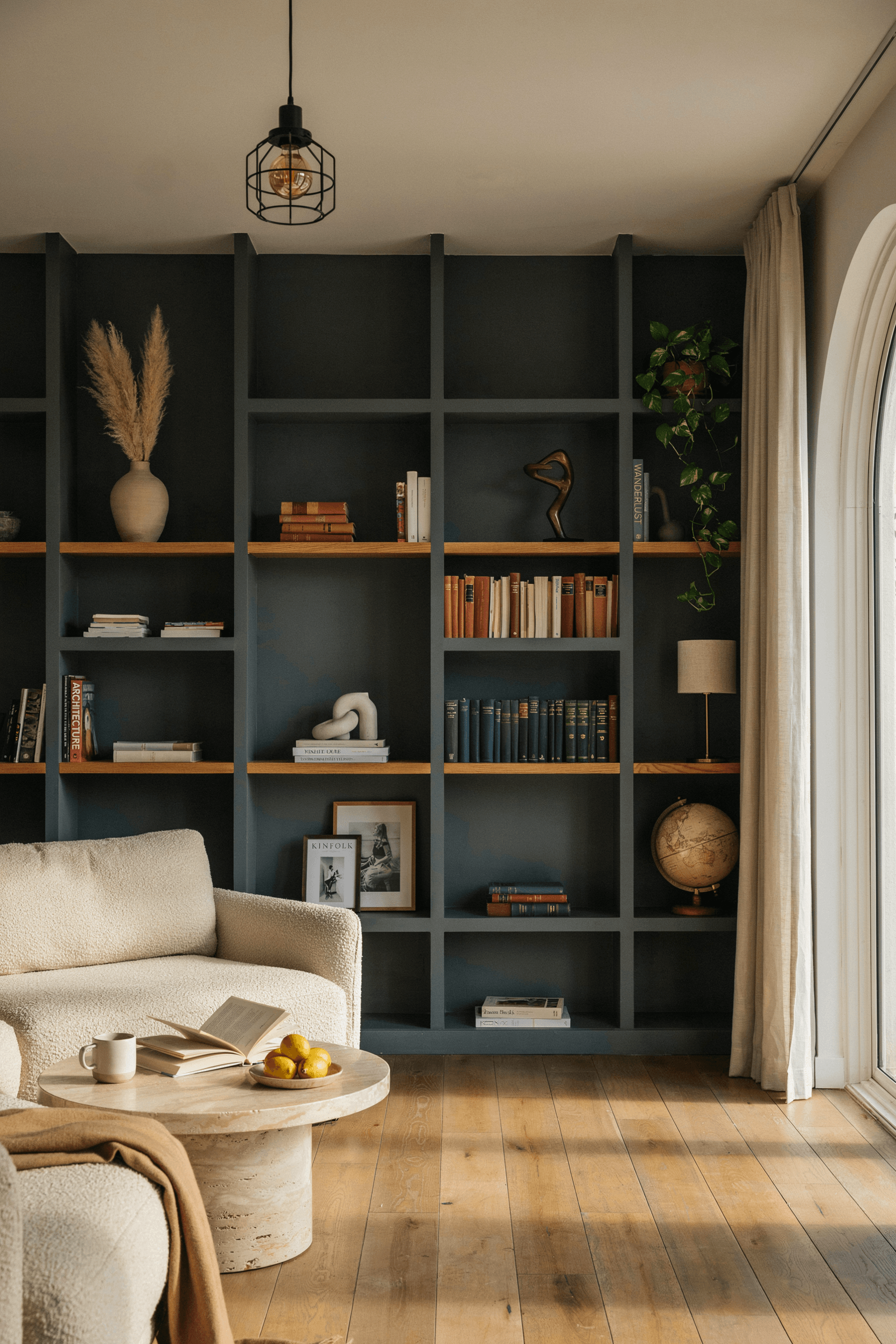21 Moody Industrial Accent Walls in Living Room Ideas