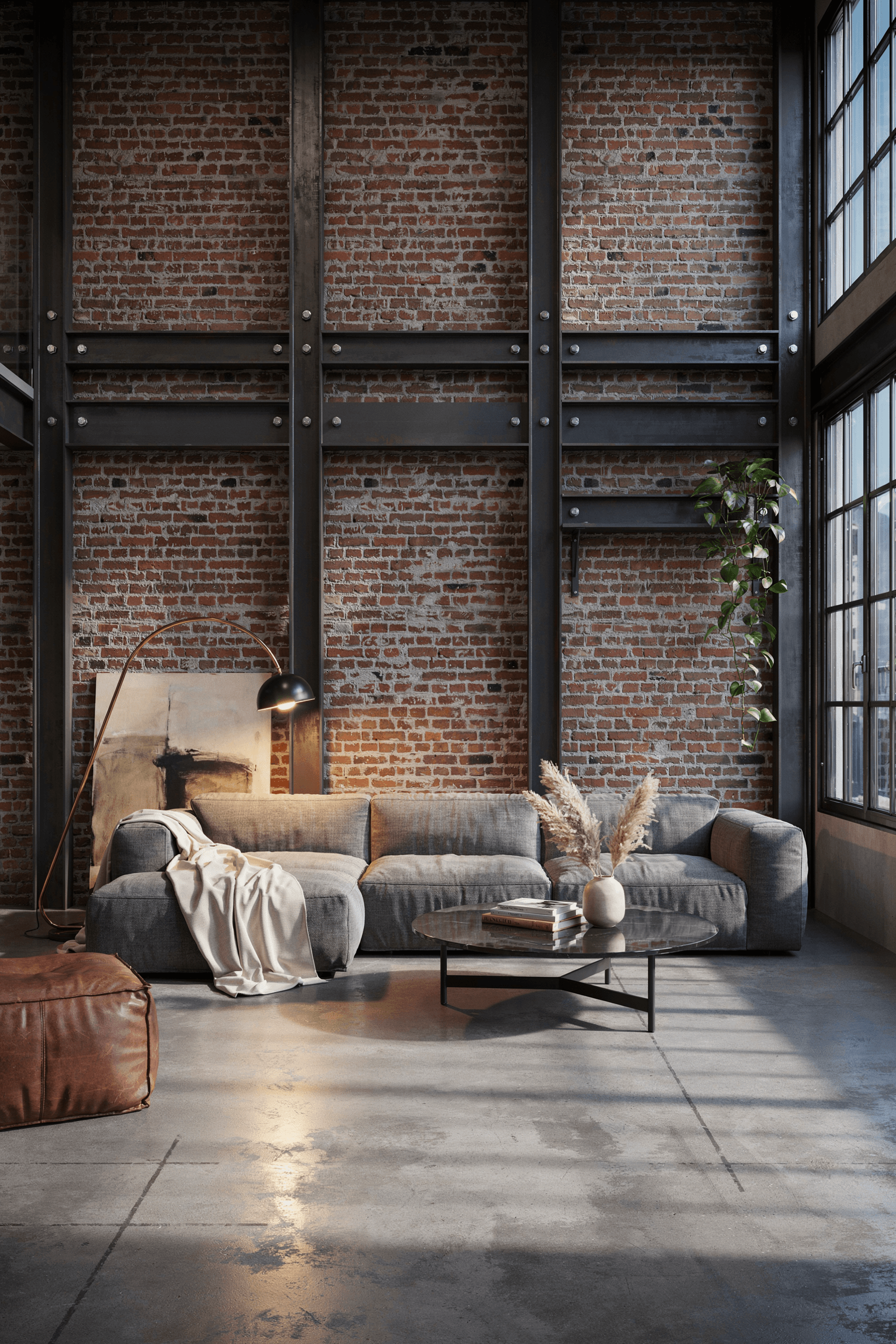 21 Moody Industrial Accent Walls in Living Room Ideas