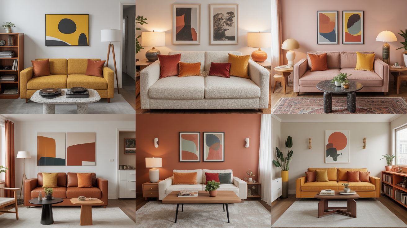 17 Small Space Living Room Ideas with Retro Groovy Vibes