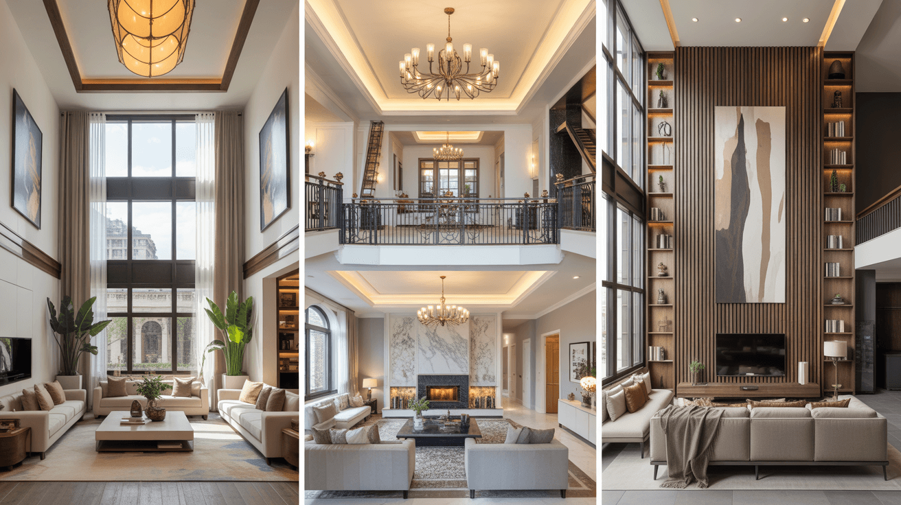 Tall Ceiling Living Room Ideas for Stylish Homes