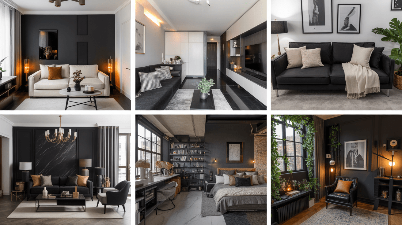 21 Stunning Black Living Room Ideas Apartments