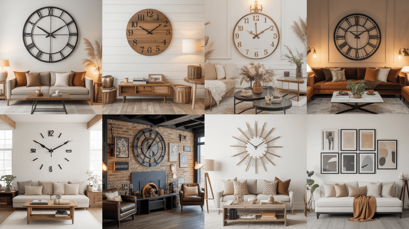 Stunning 26 Wall Clock Decor Living Room Ideas