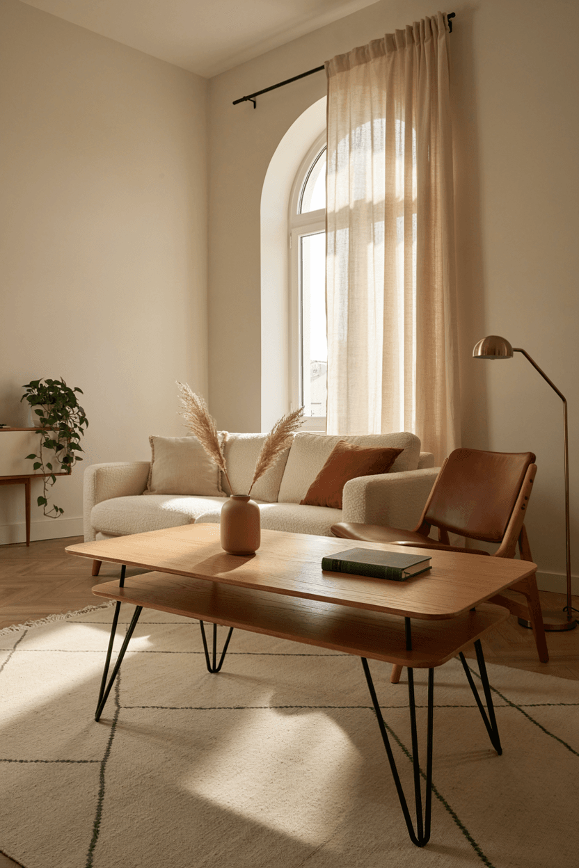 Hairpin Leg Wood Coffee Table – home decor idea