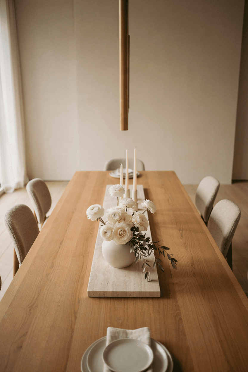 Dining Table Tray Centerpiece – home decor idea