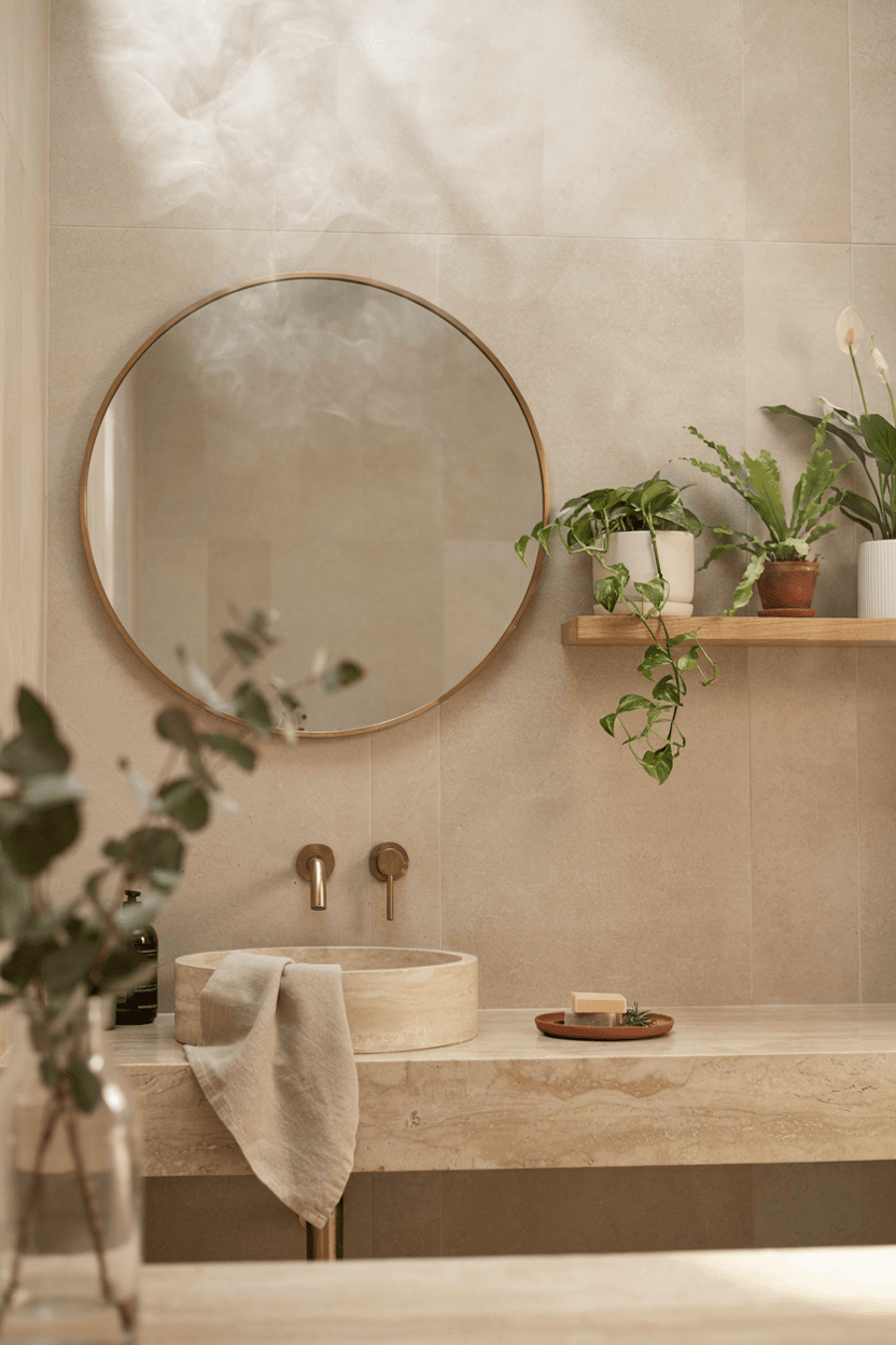 Bathroom Plant Wall Shelf – home decor idea