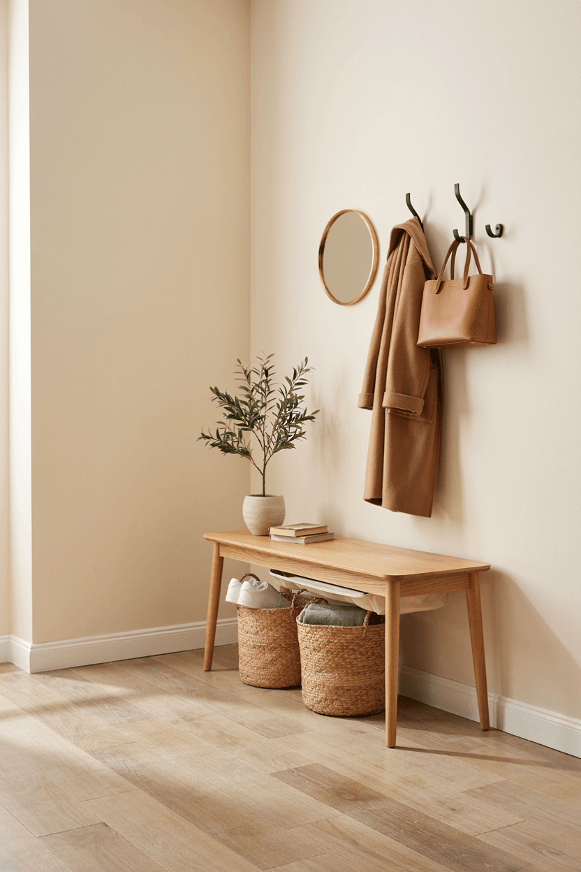 Corner Entryway Drop Zone – home decor idea