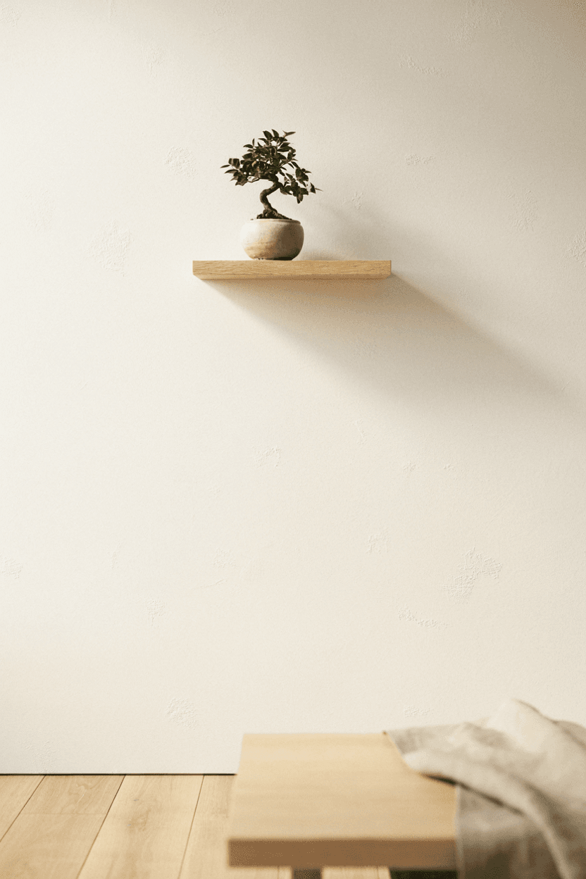Minimalist Single Plant Shelf – home decor idea