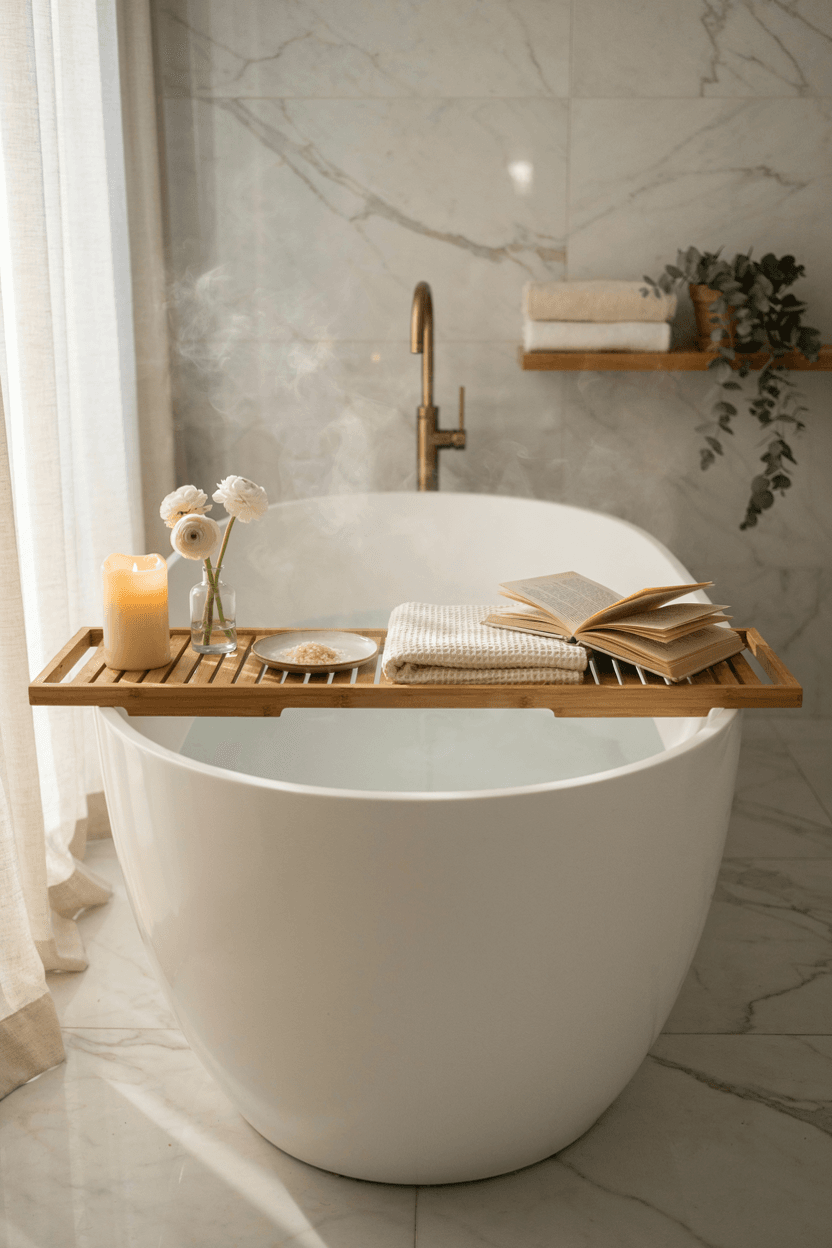 Bathroom Bathtub Tray Decor – home decor idea