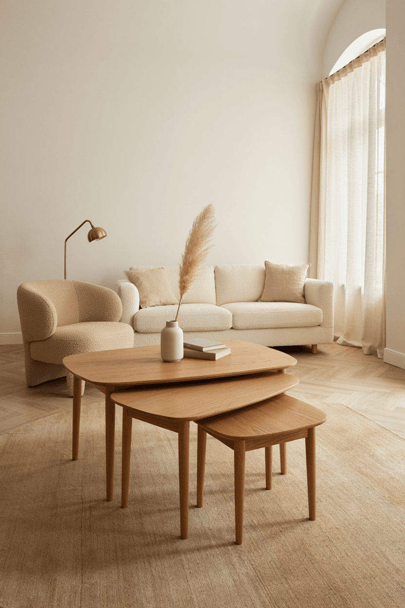 Nested Wood Coffee Tables – home decor idea