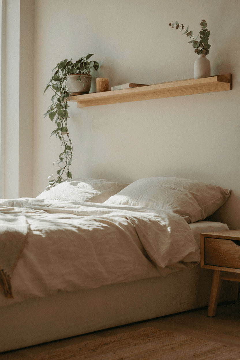 Bedroom Plant Wall Shelf – home decor idea