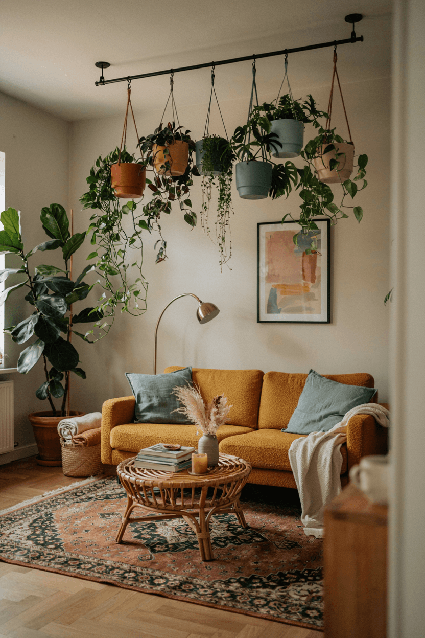 Colorful Planter Hanging Display – home decor idea