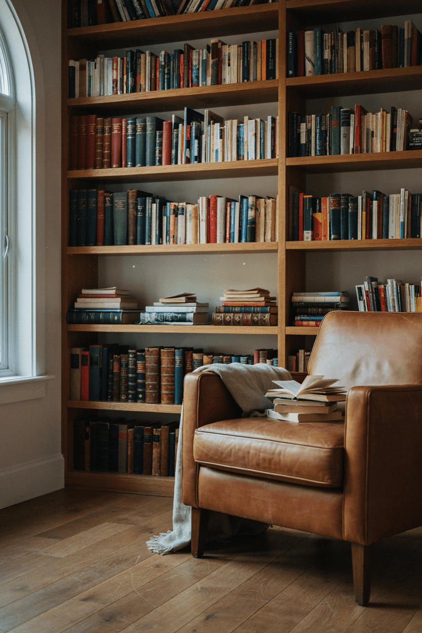 Bookshelf with Collected Books Only – home decor idea