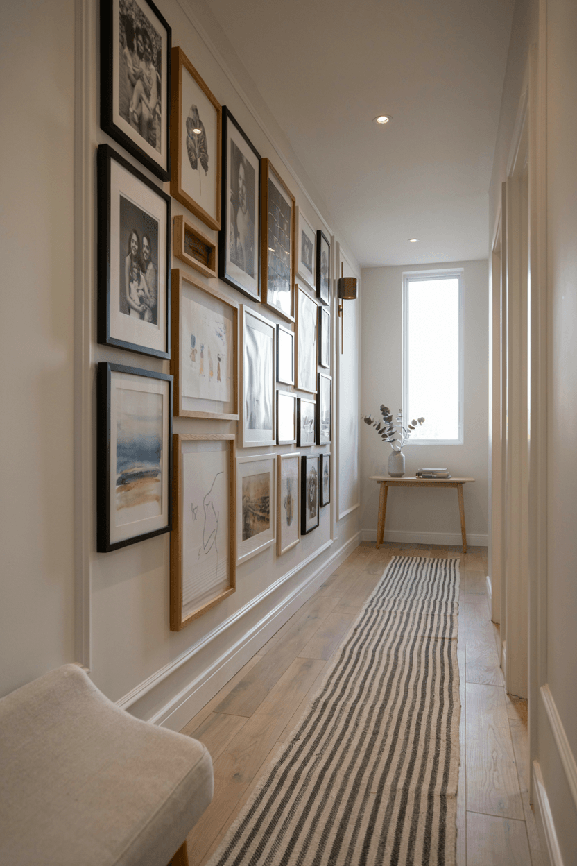 Gallery Wall Hallway – home decor idea