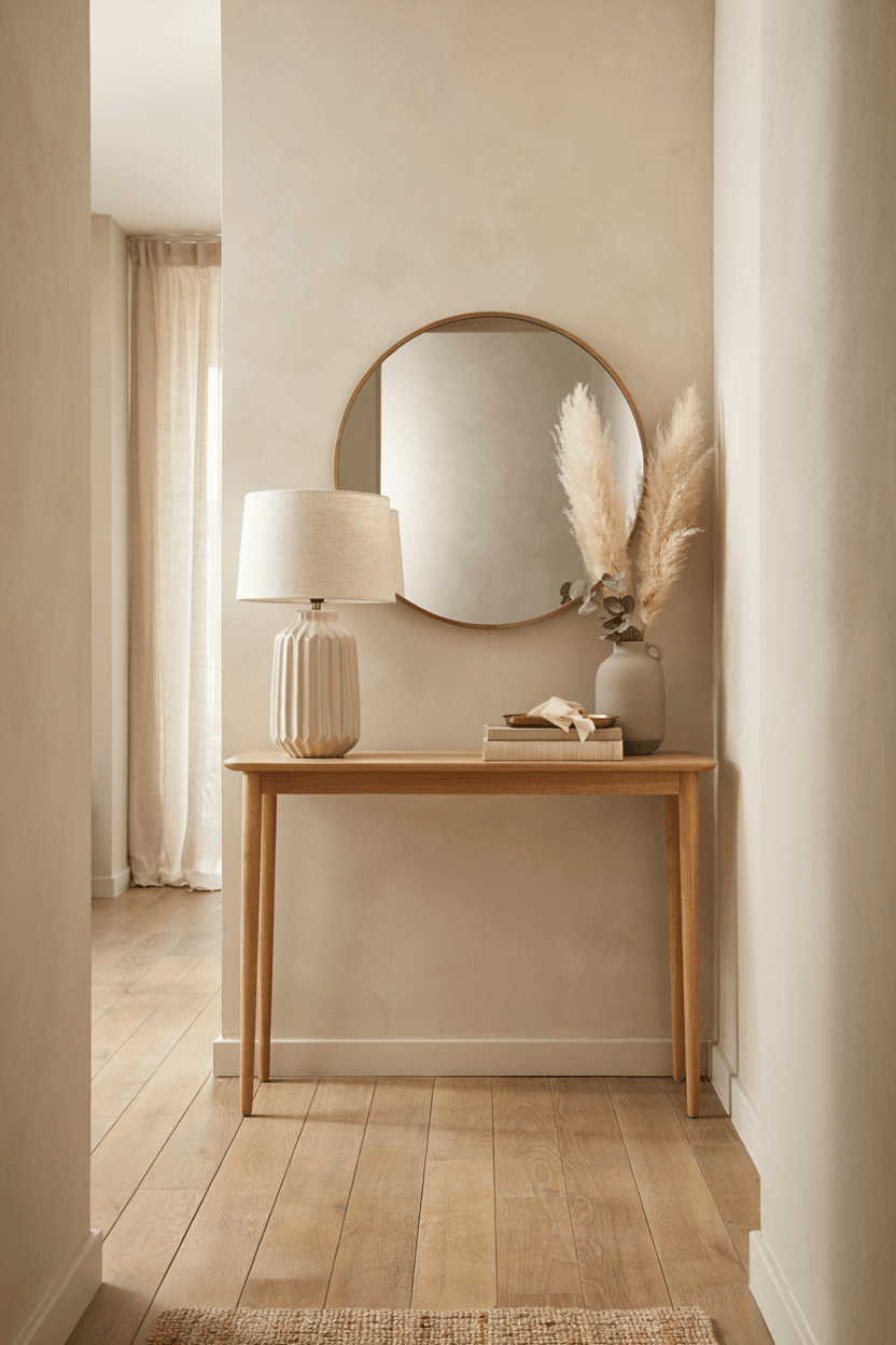 Mirror and Lamp Combo – home decor idea