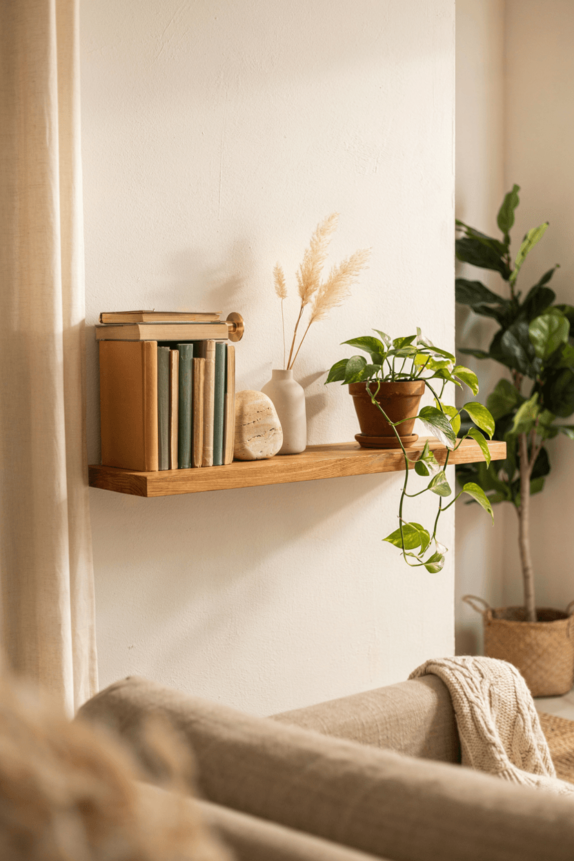 Books and Plants Combo – home decor idea