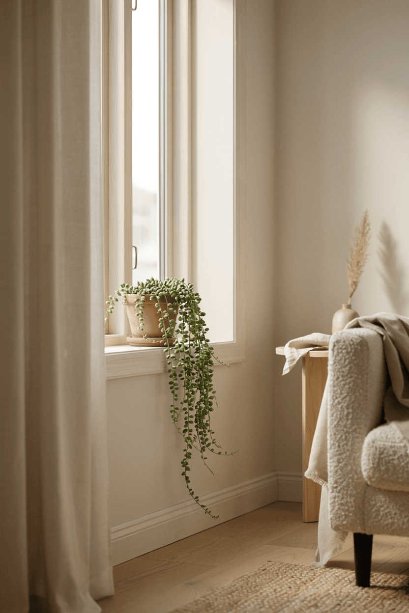 String of Pearls Hanging Plant – home decor idea