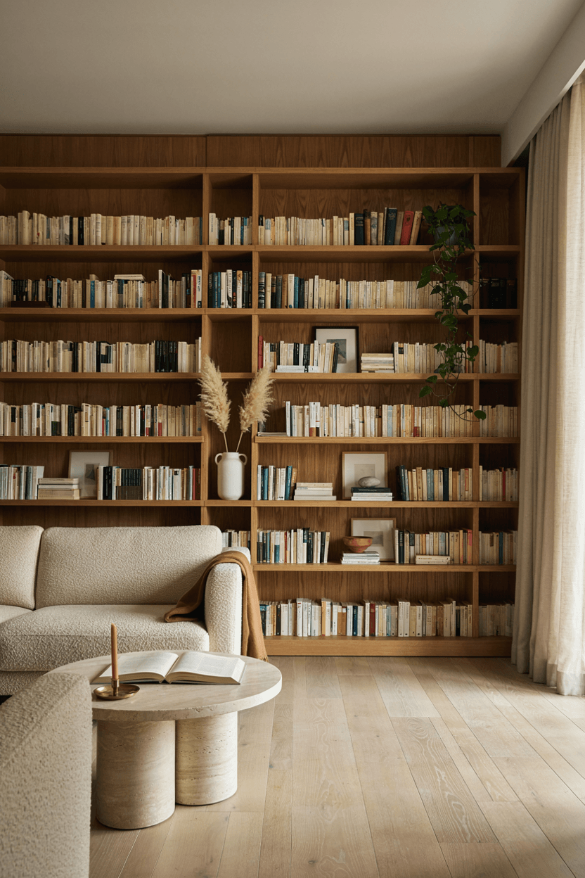 Bookshelf with Framed Art – home decor idea