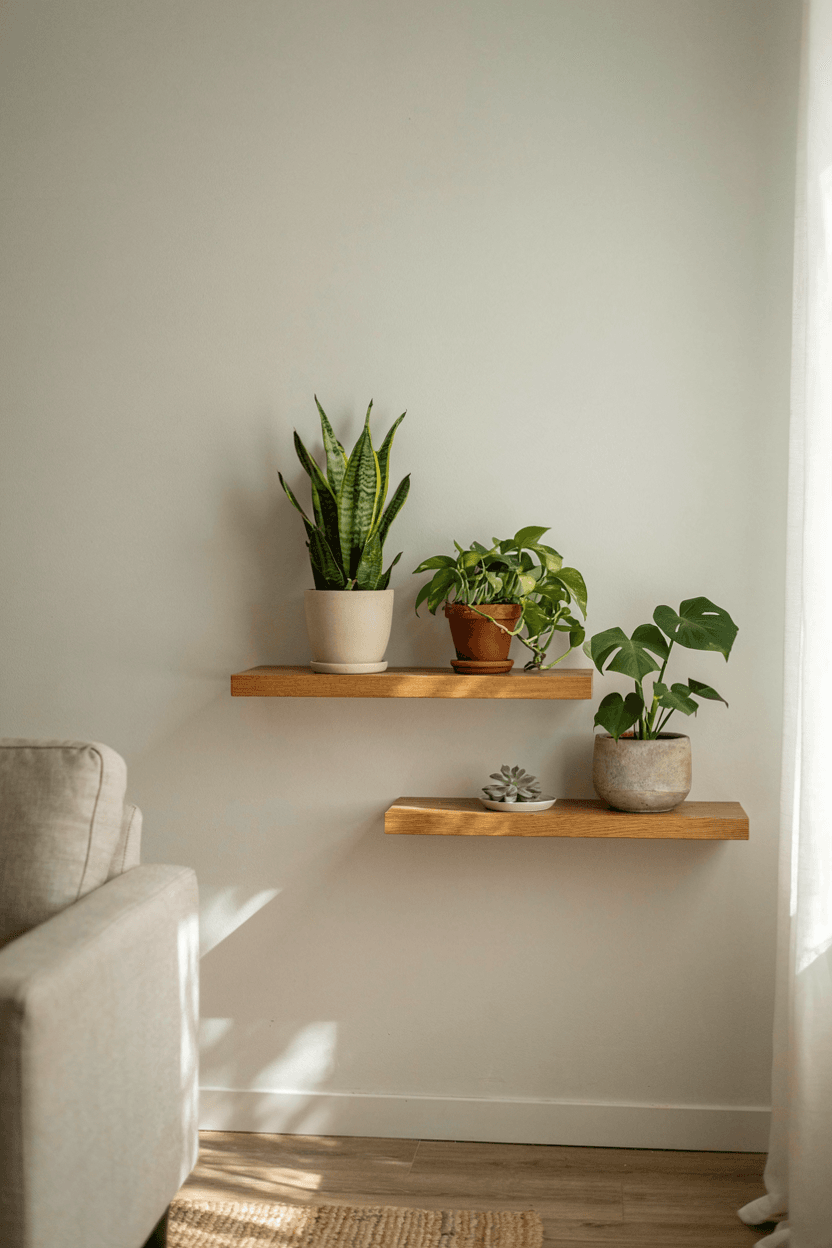 Floating Plant Shelf – home decor idea