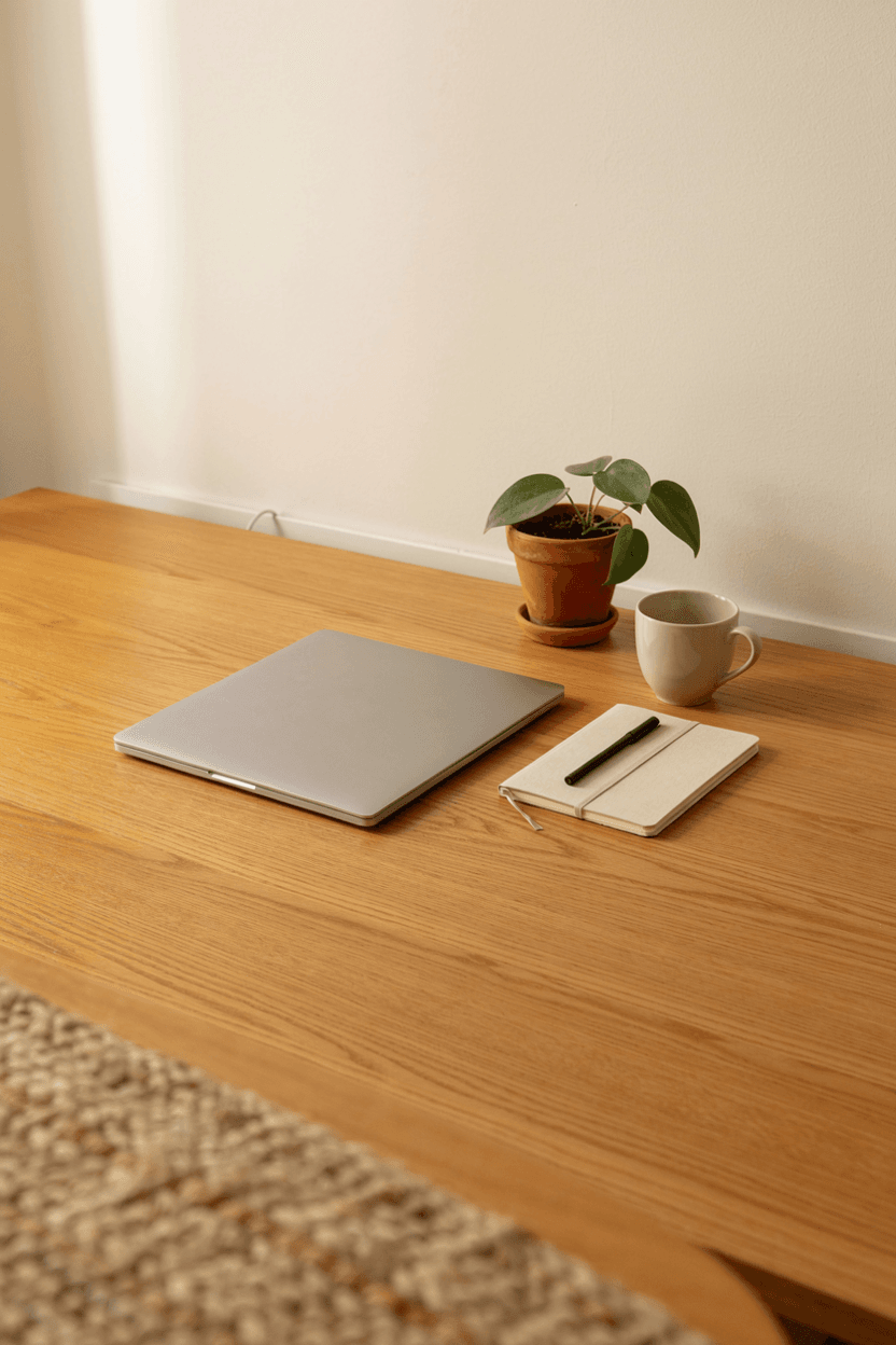 Minimalist Desk Setup – home decor idea