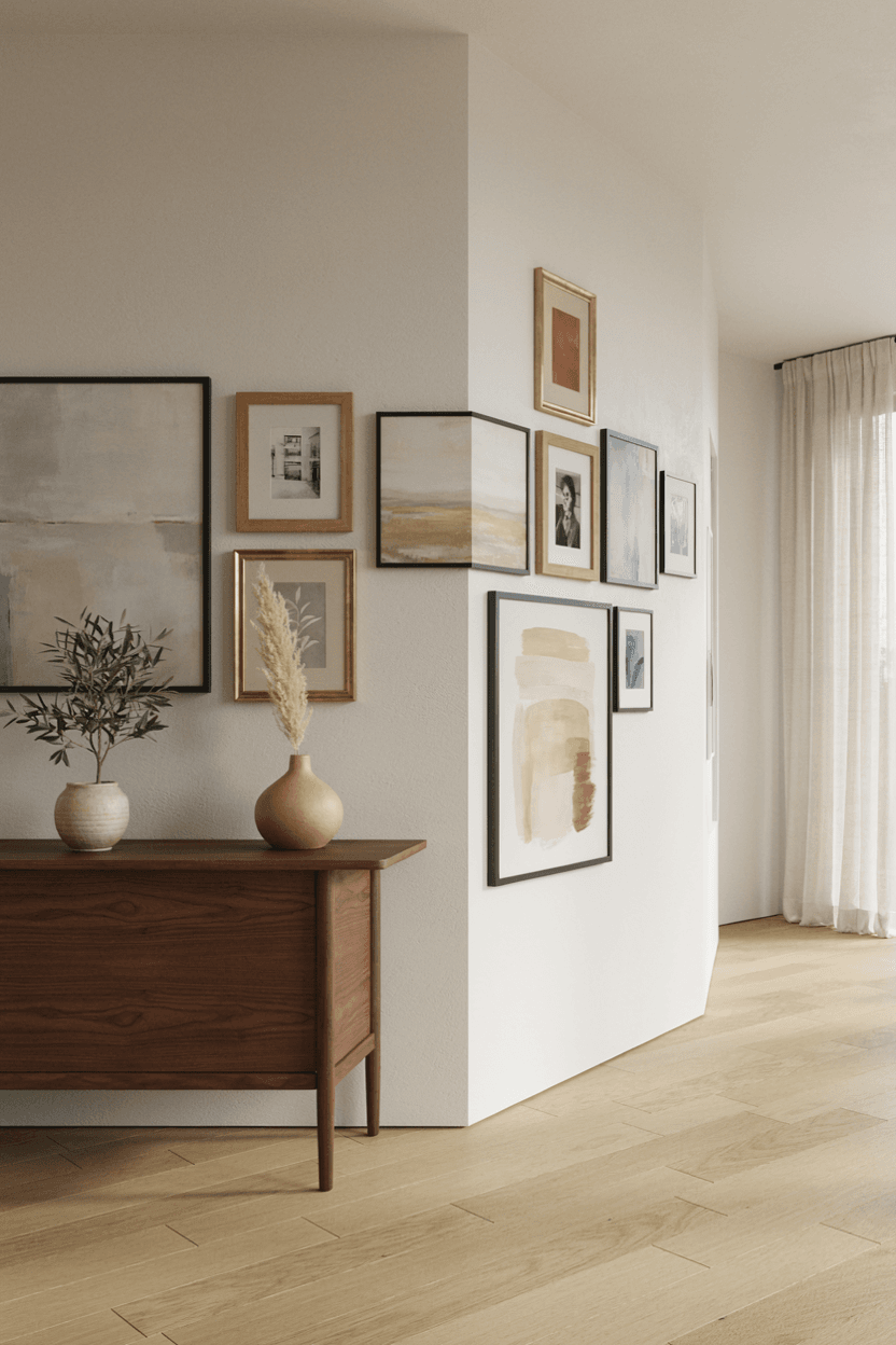 Corner Gallery Wall – home decor idea