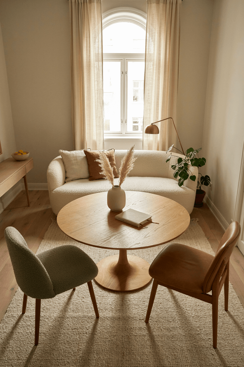 Round Wood Coffee Table – home decor idea