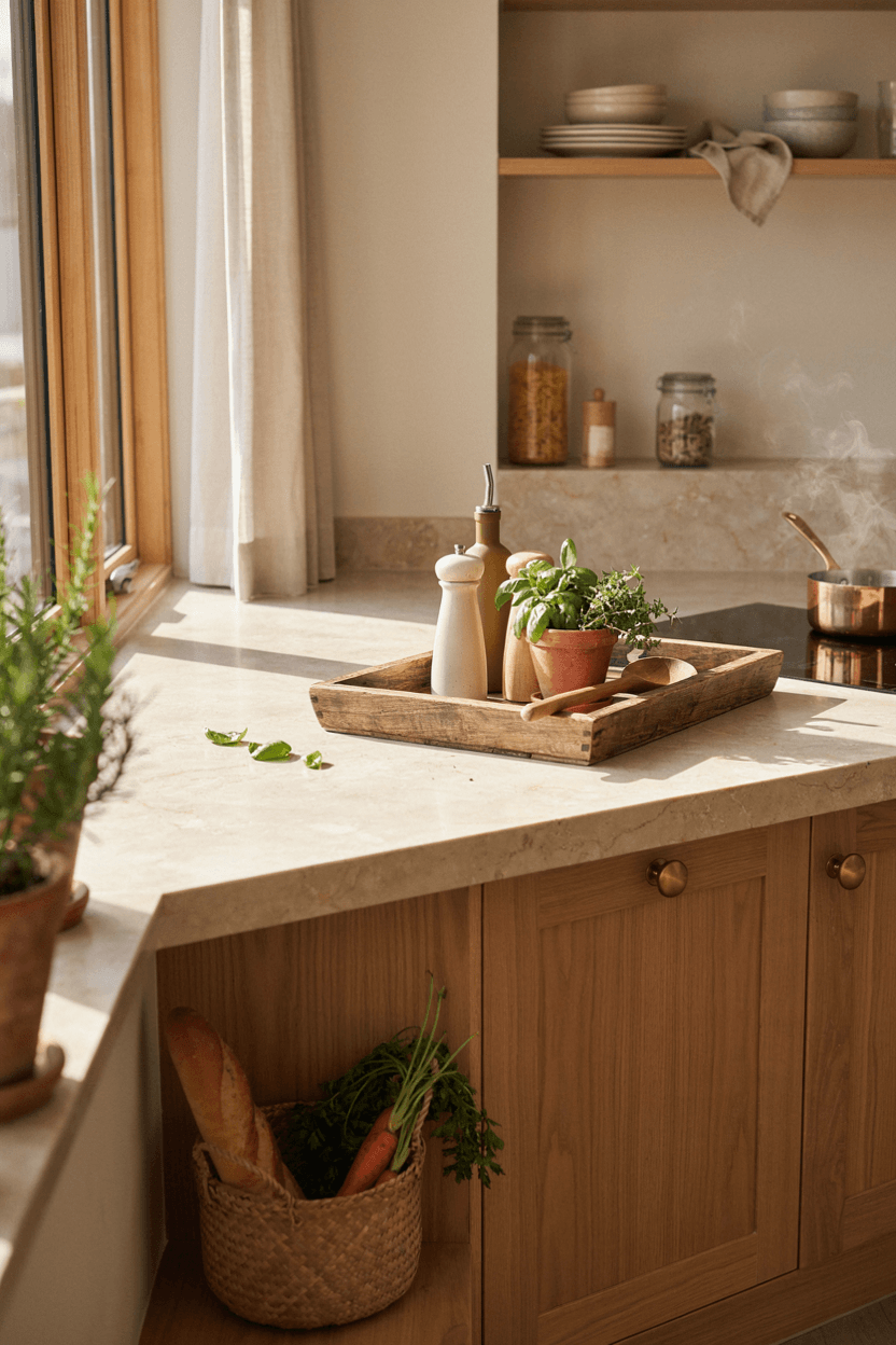 Kitchen Counter Tray Decor – home decor idea