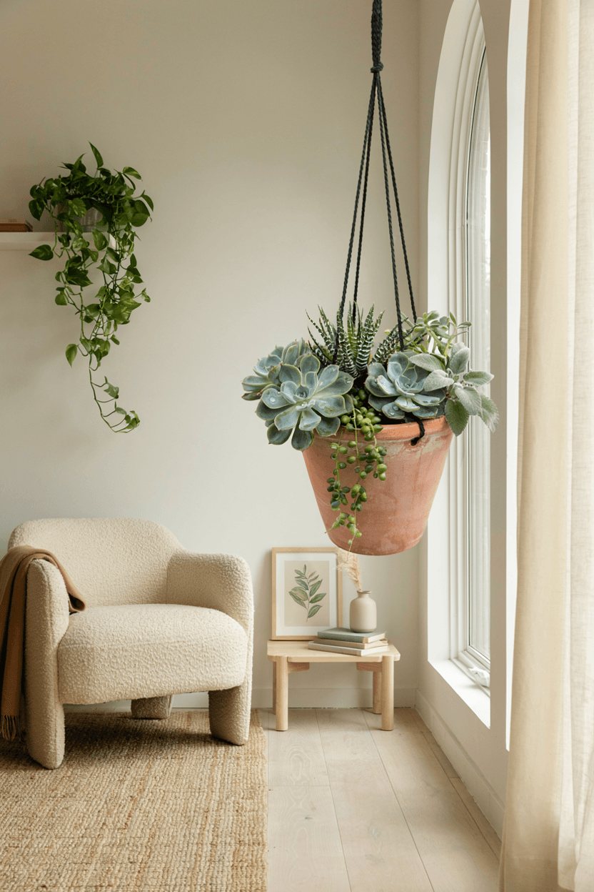 Succulent Hanging Planter – home decor idea