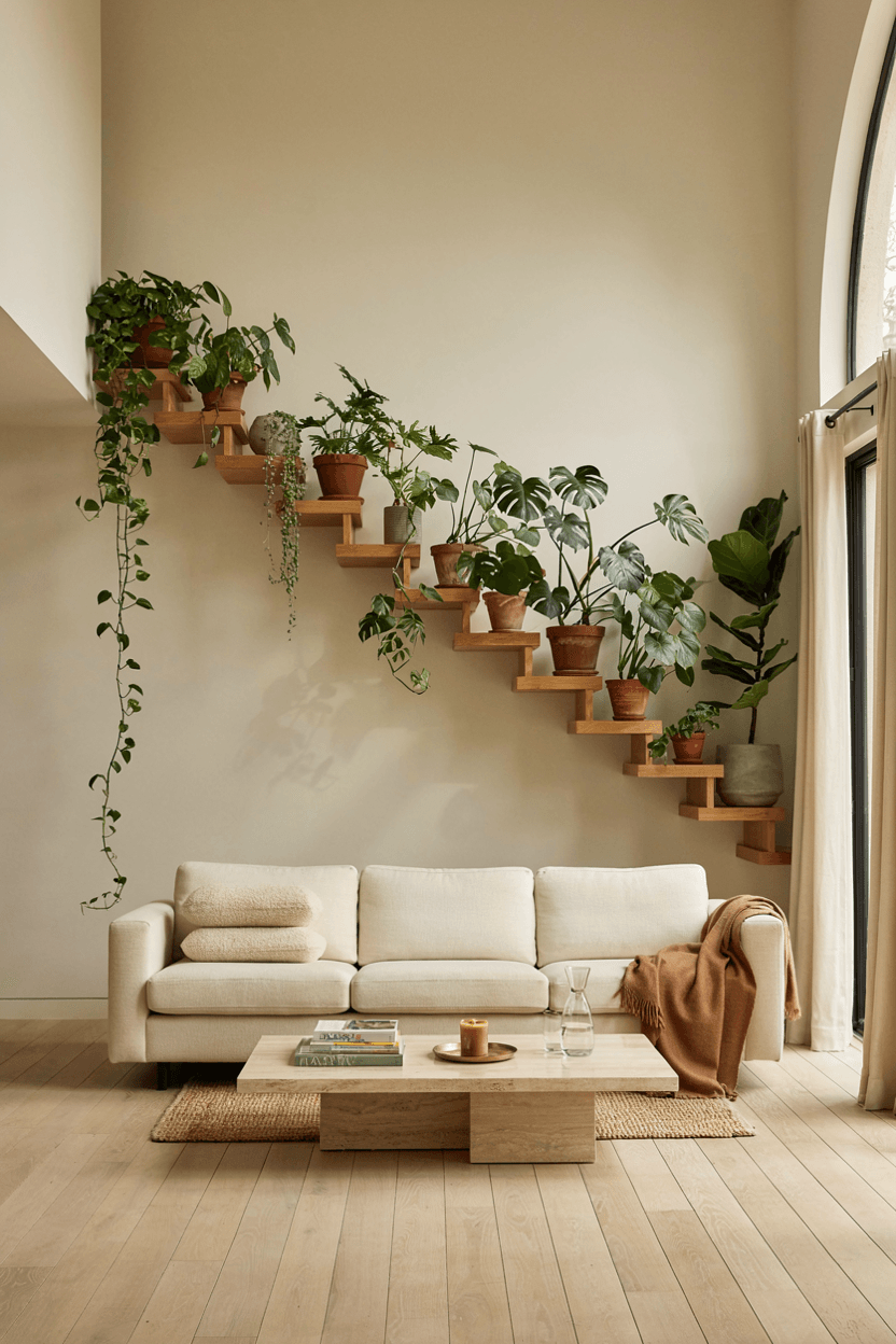Tiered Plant Wall Shelf – home decor idea