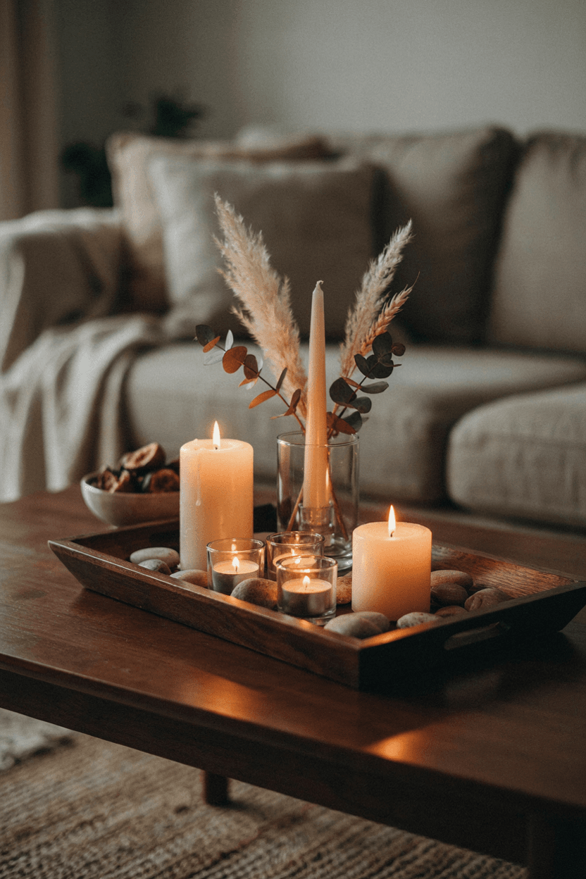 Candle Tray Decor – home decor idea