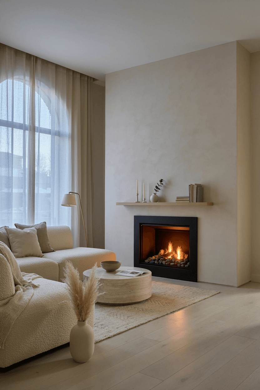 Corner Fireplace – home decor idea