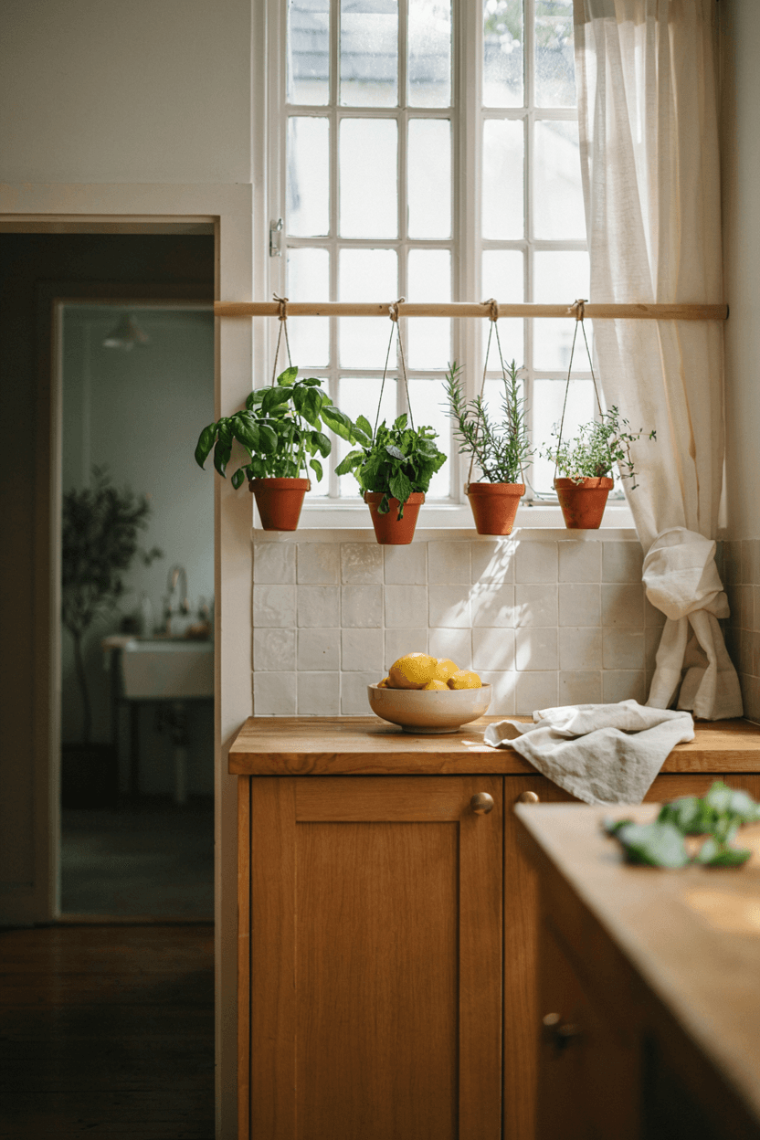Hanging Herb Garden – home decor idea