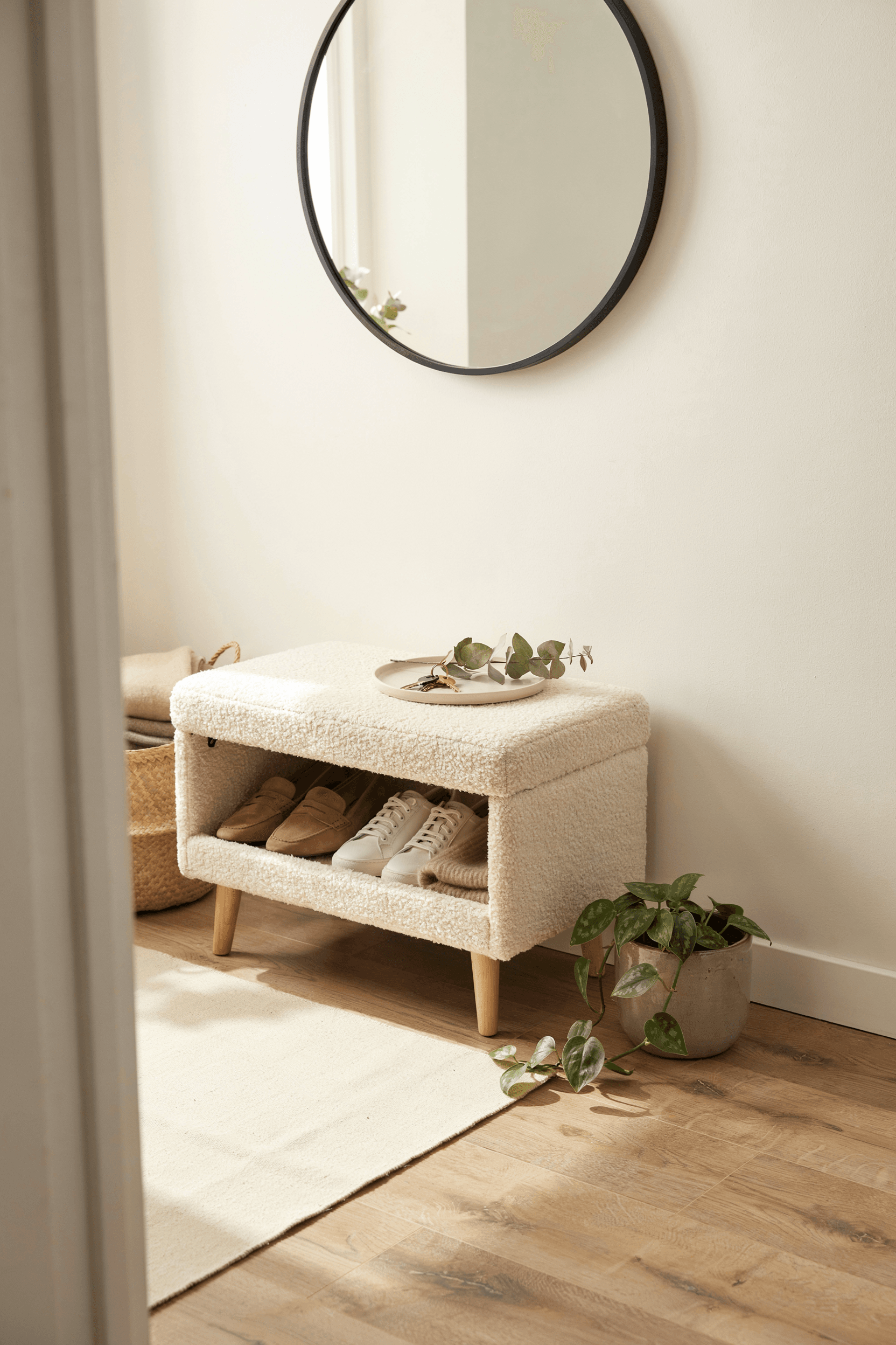 Shoe Storage Ottoman – home decor idea
