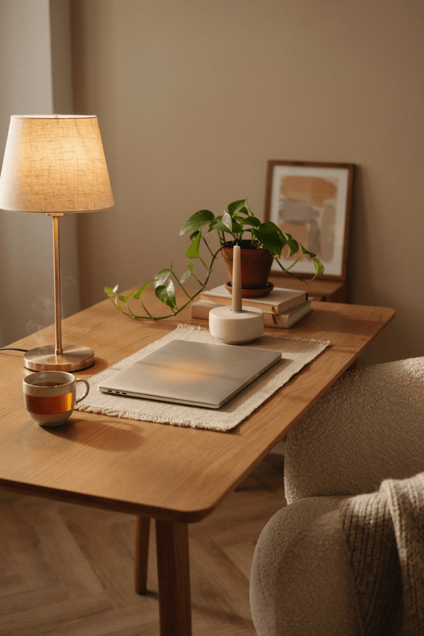 Cozy Desk Setup – home decor idea