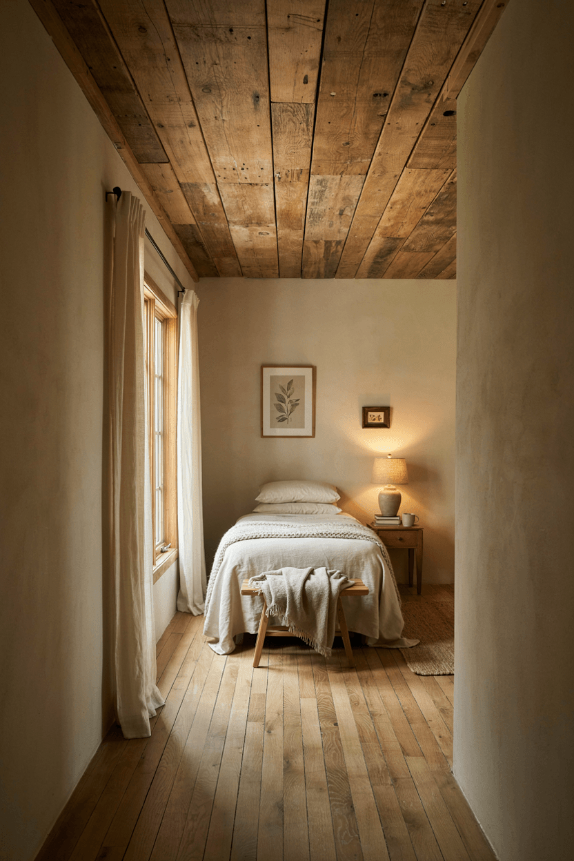 Rustic Wood Bedroom Ceiling – home decor idea
