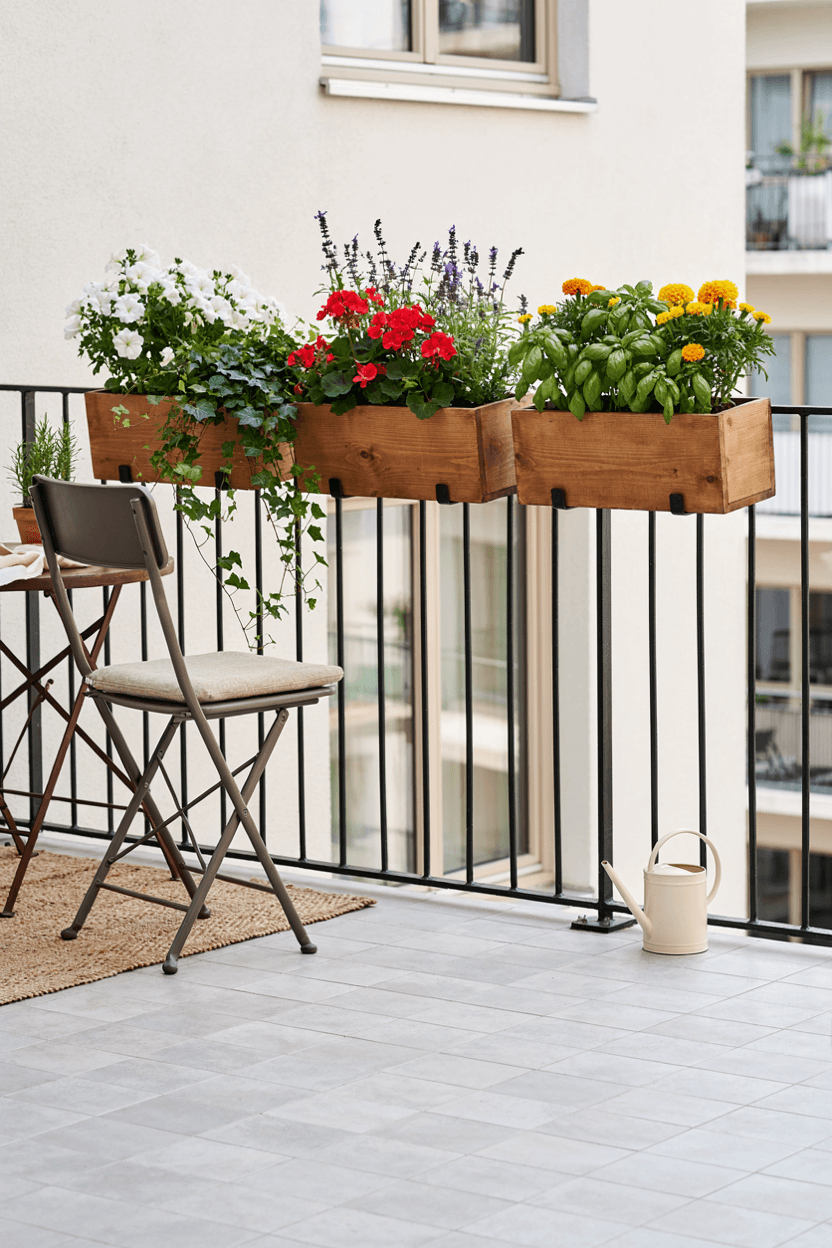 Balcony Railing Planters Decor – home decor idea