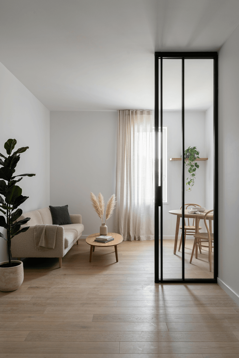 Glass Partition Room Divider – home decor idea