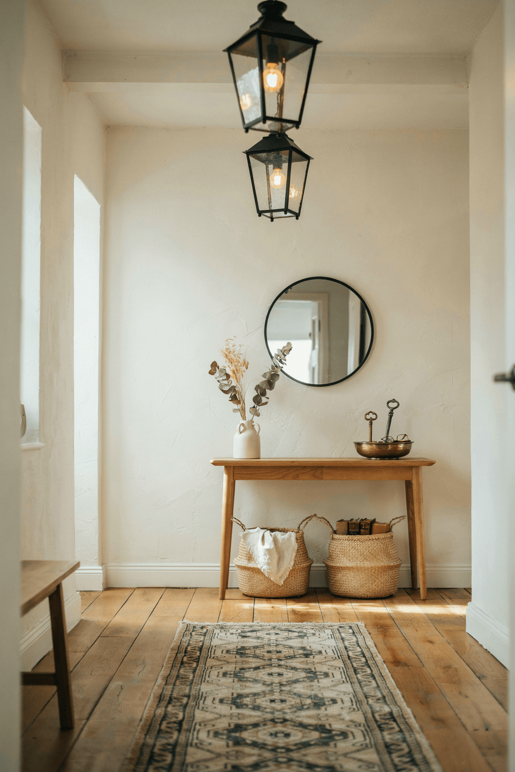 Foyer with Lantern Pendant Lights – home decor idea