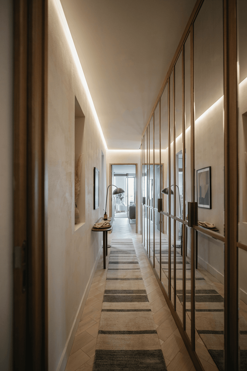 Mirrored Wall Panels – home decor idea