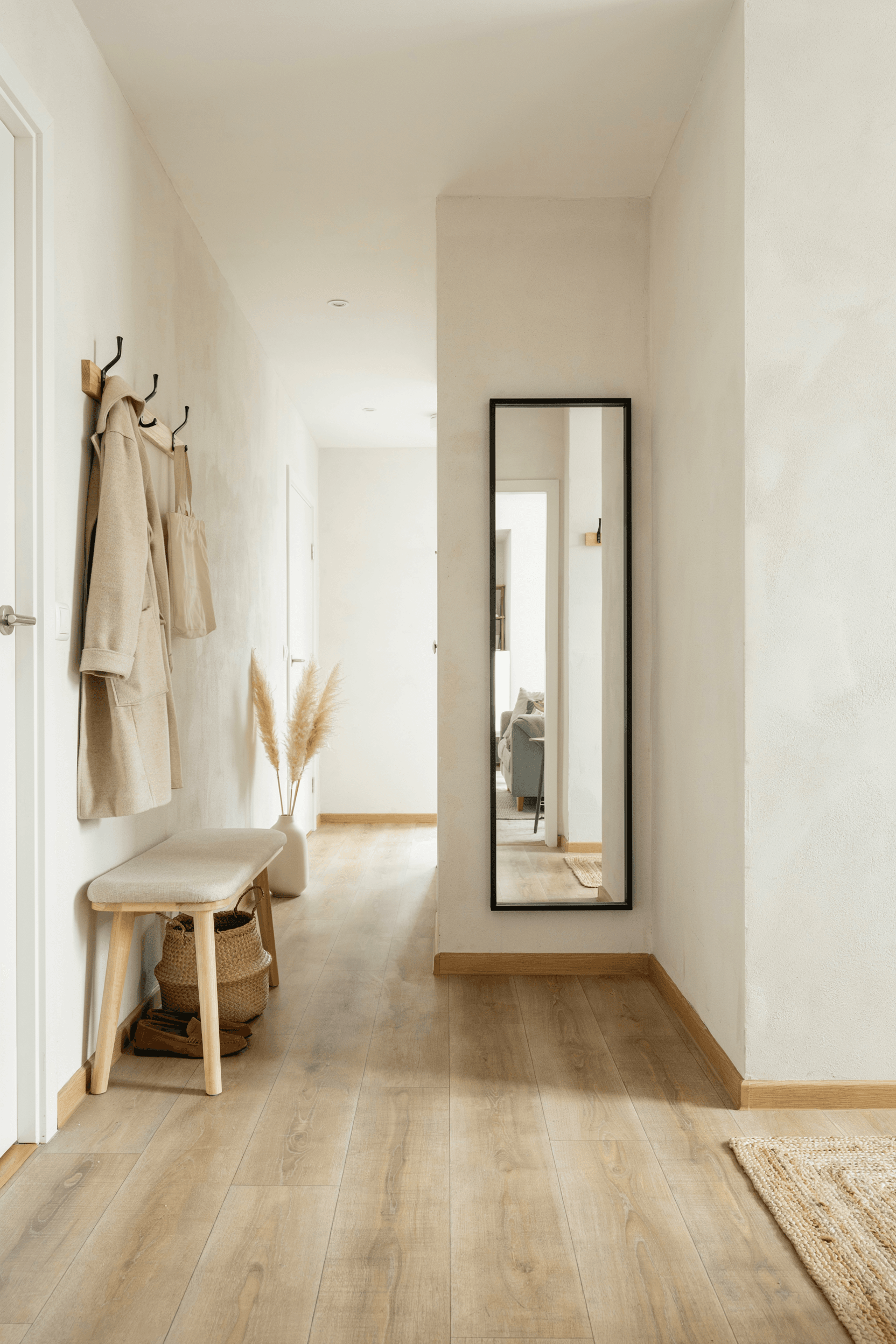 Narrow Entryway Bench – home decor idea