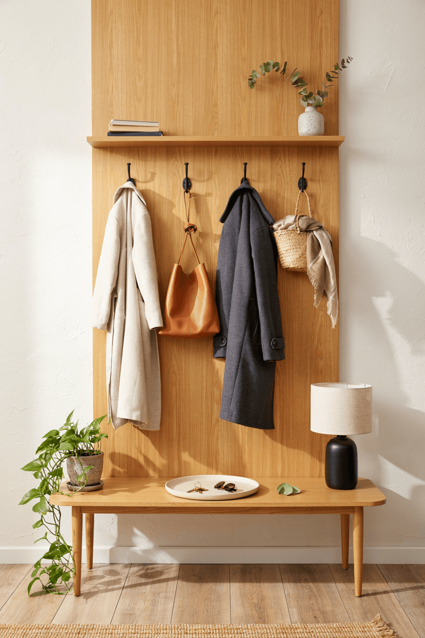 Entryway Table with Hooks – home decor idea