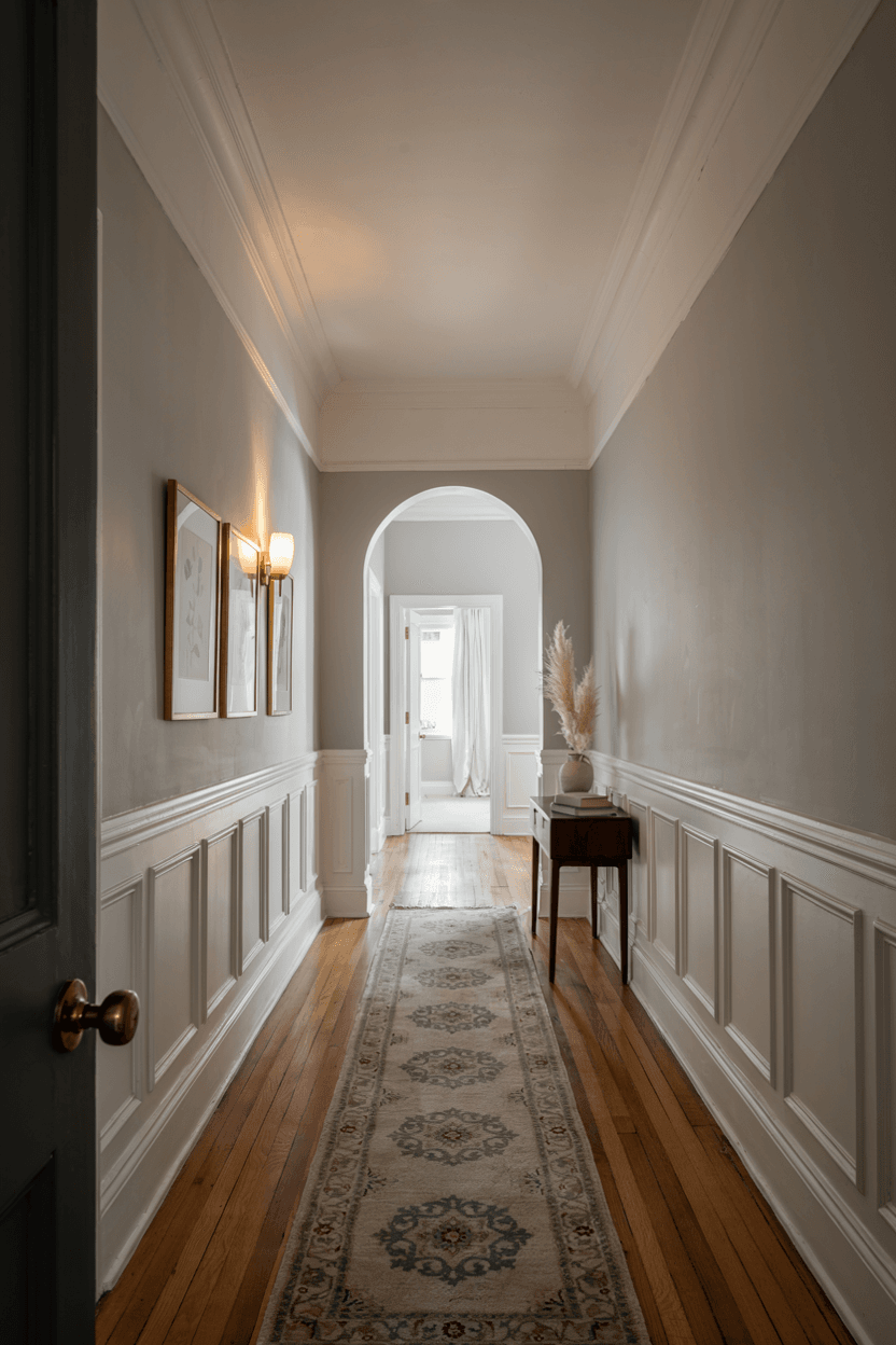 Hallway with Wainscoting – home decor idea