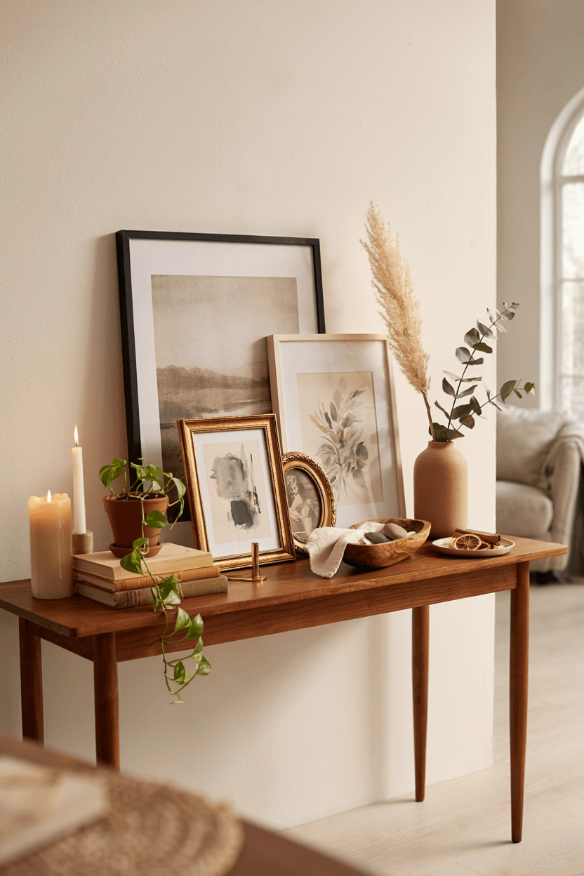 Layered Frames and Objects – home decor idea