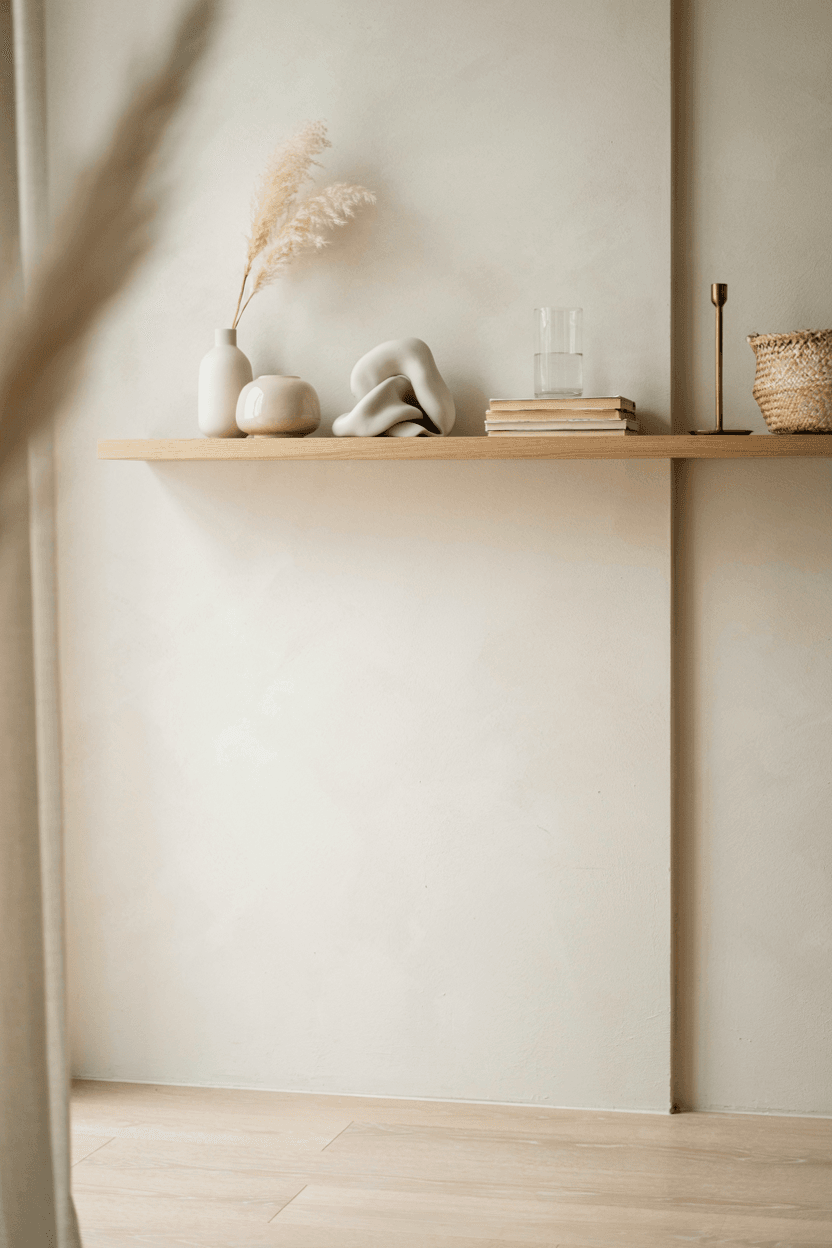 Monochrome Shelf Display – home decor idea