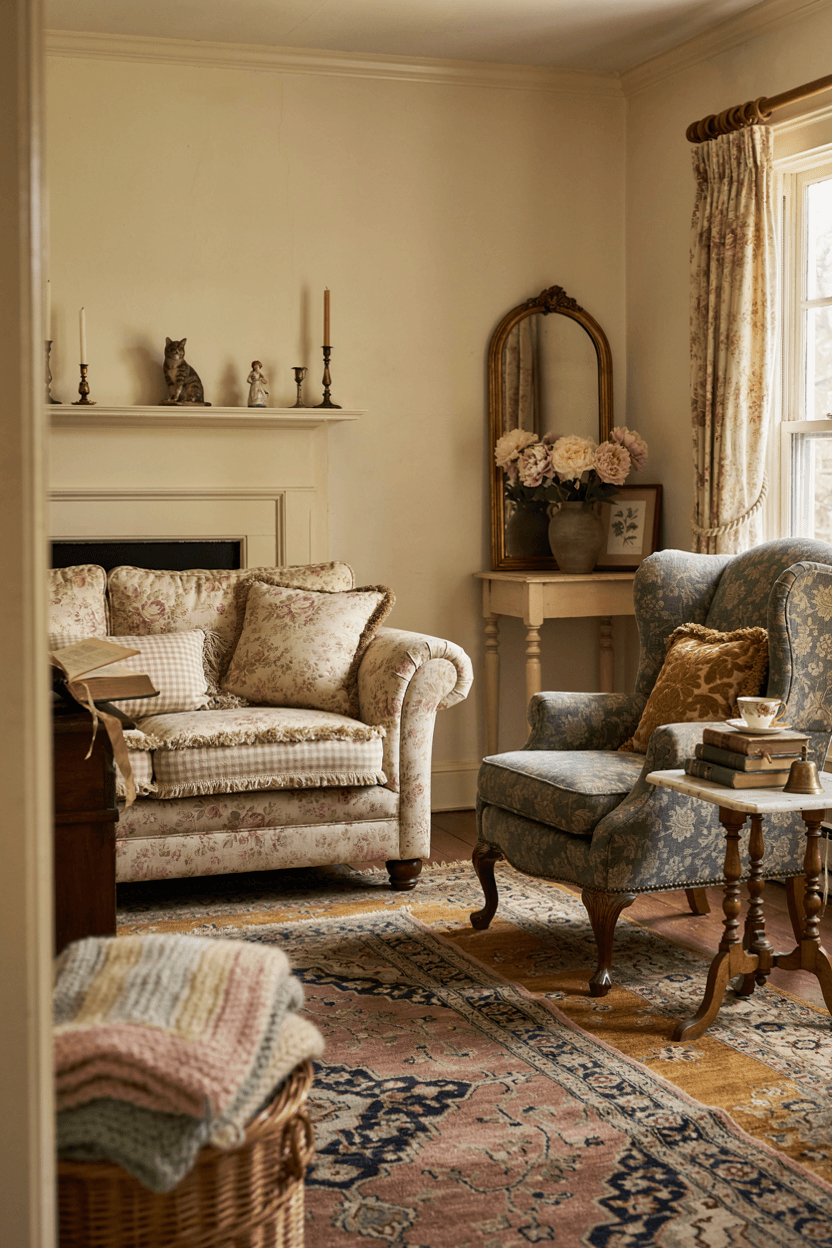 Grandmillennial Style Living Room – home decor idea