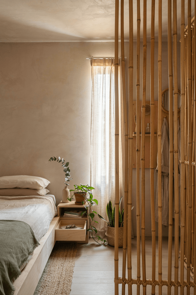 Bamboo Room Divider – home decor idea
