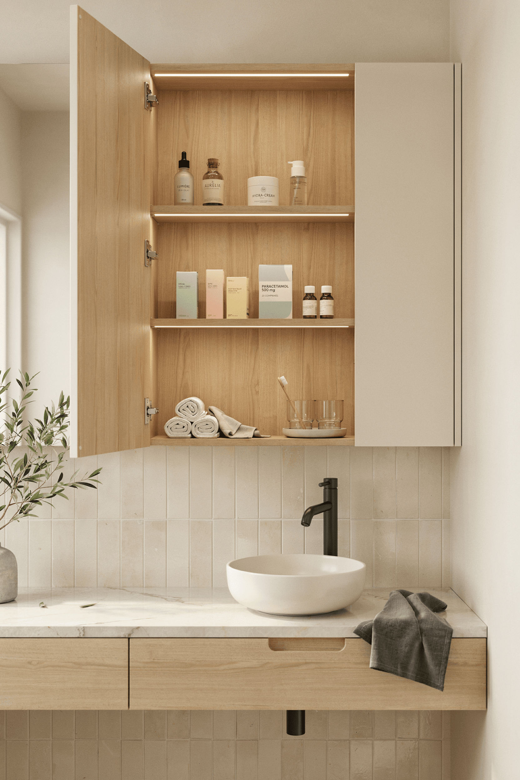 Mirror Cabinet Storage – home decor idea