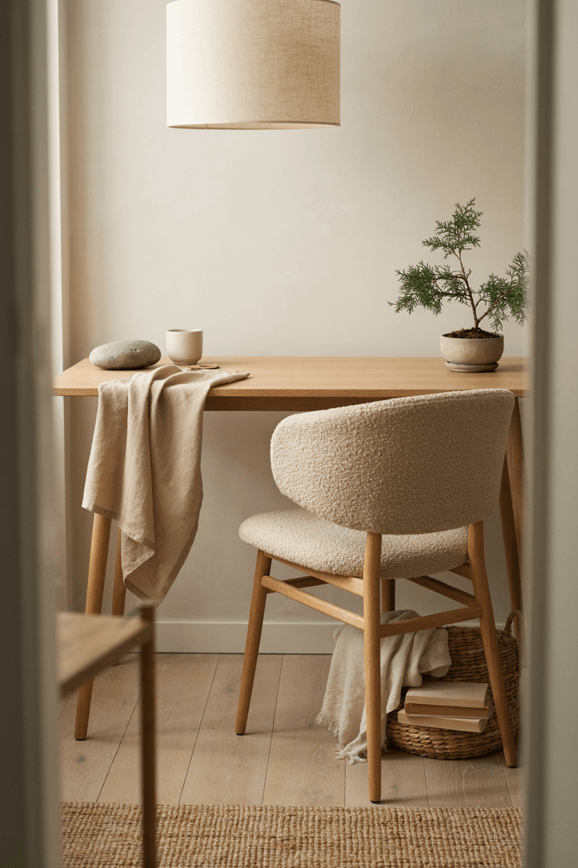 Japandi Office Interior – home decor idea