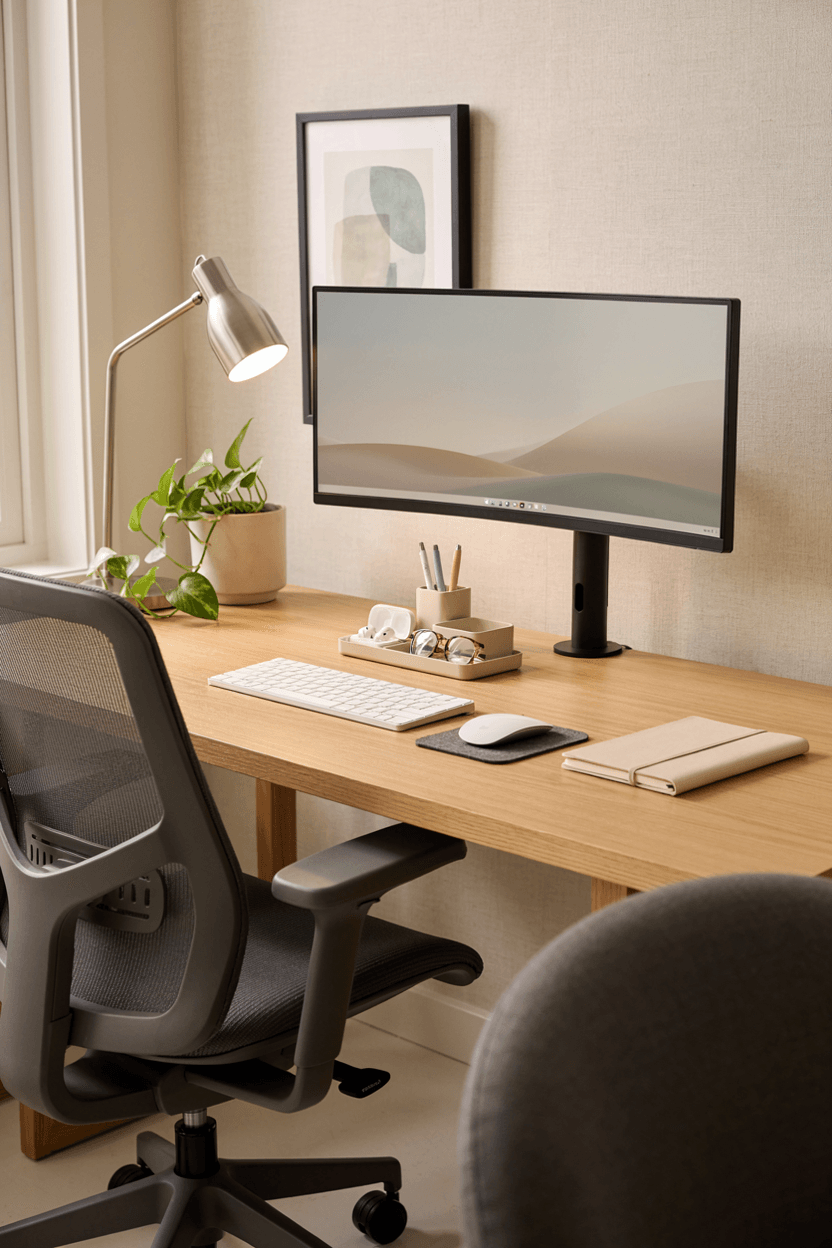 Productive Desk Setup – home decor idea
