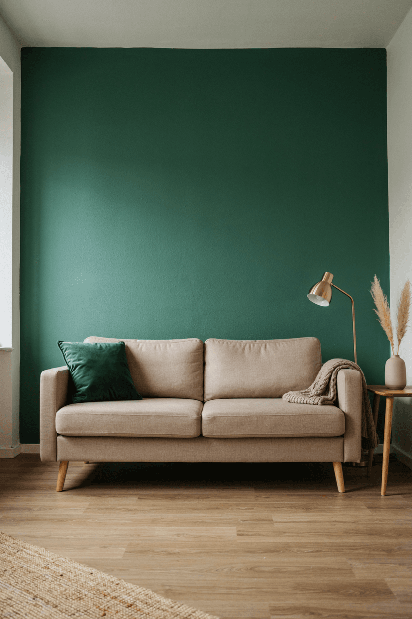 Apartment with Bold Accent Wall – home decor idea